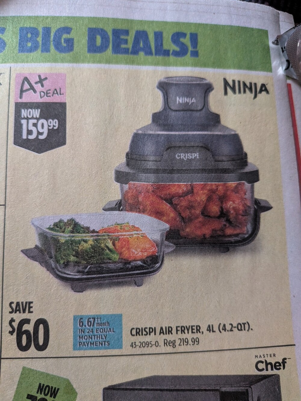 Glass Meal Containers (2) Attachment For Ninja Crispi (*Attachment Dishes Only*)